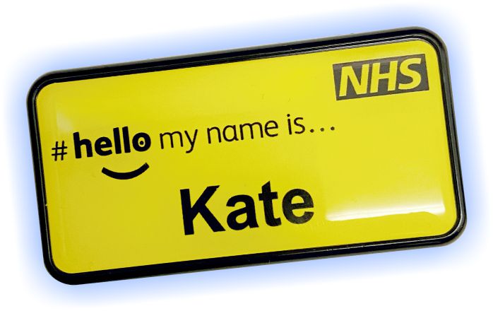 fixings choice of colours Large Size Engraved DEMENTIA FRIENDLY Name Badges 