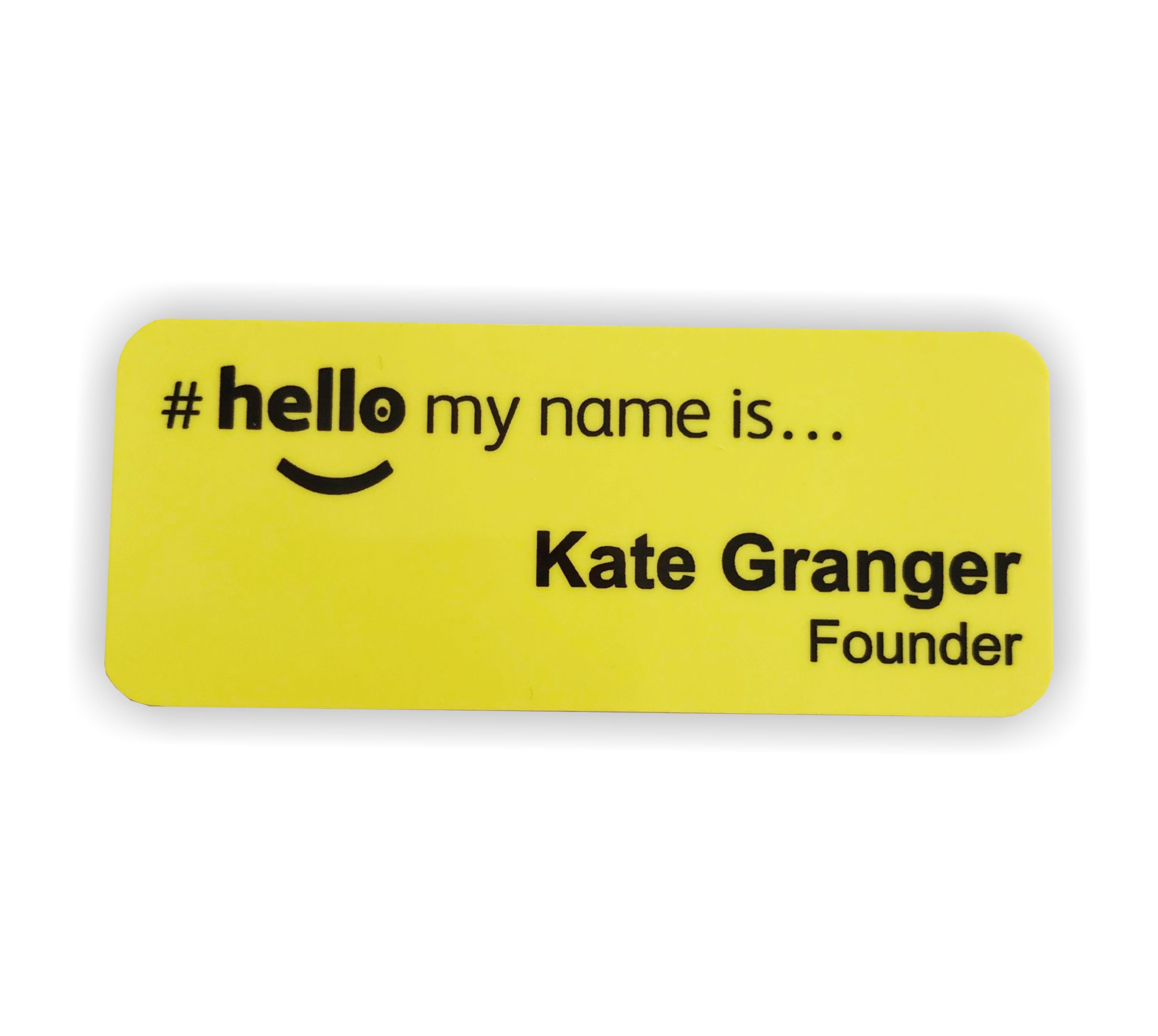 Patient Friendly Hello my name is badge